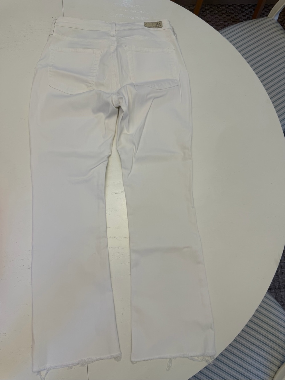 AG Jodi Crop White Jeans